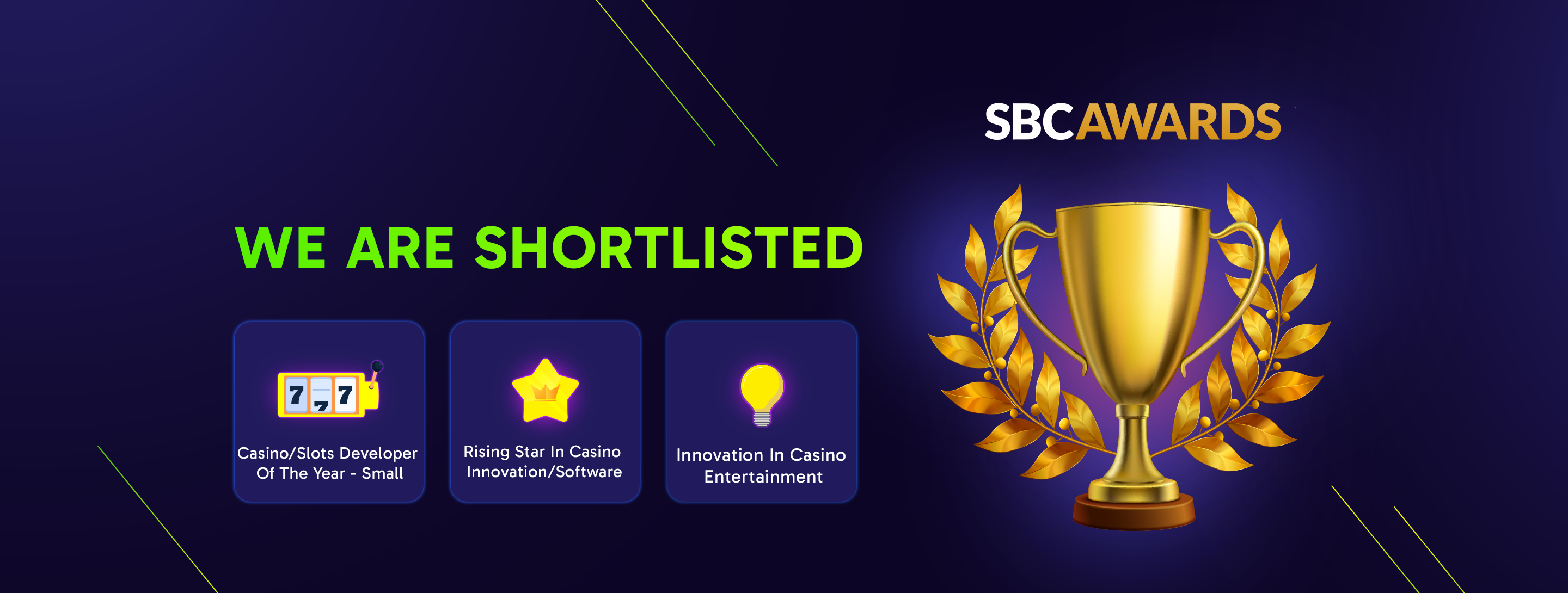 Kendoo Shortlisted for Three SBC Awards 2025