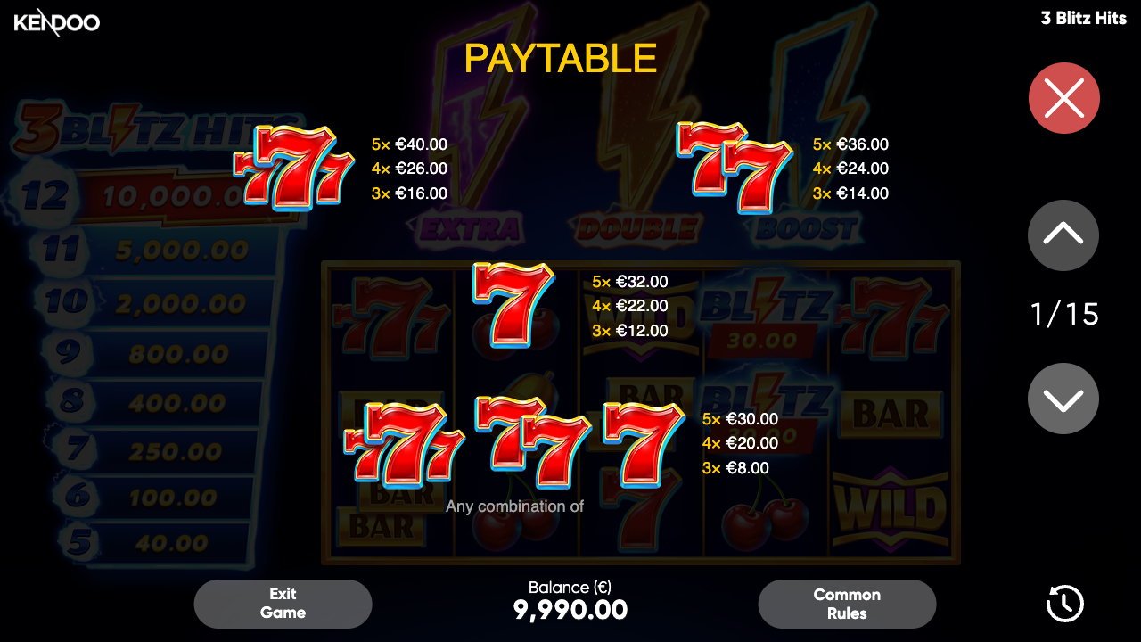 3 Blitz Hits Game Demo 12