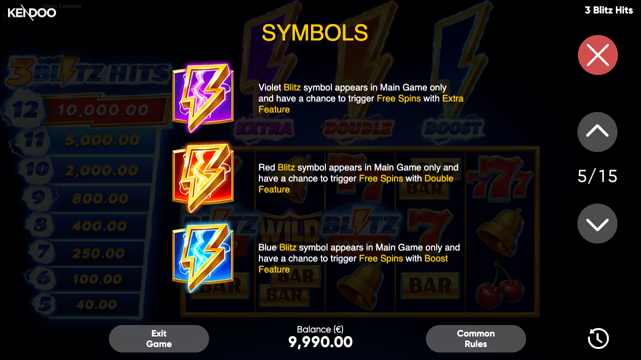 3 Blitz Hits Game Demo 16