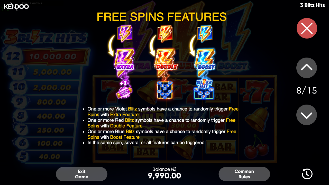 3 Blitz Hits Game Demo 19