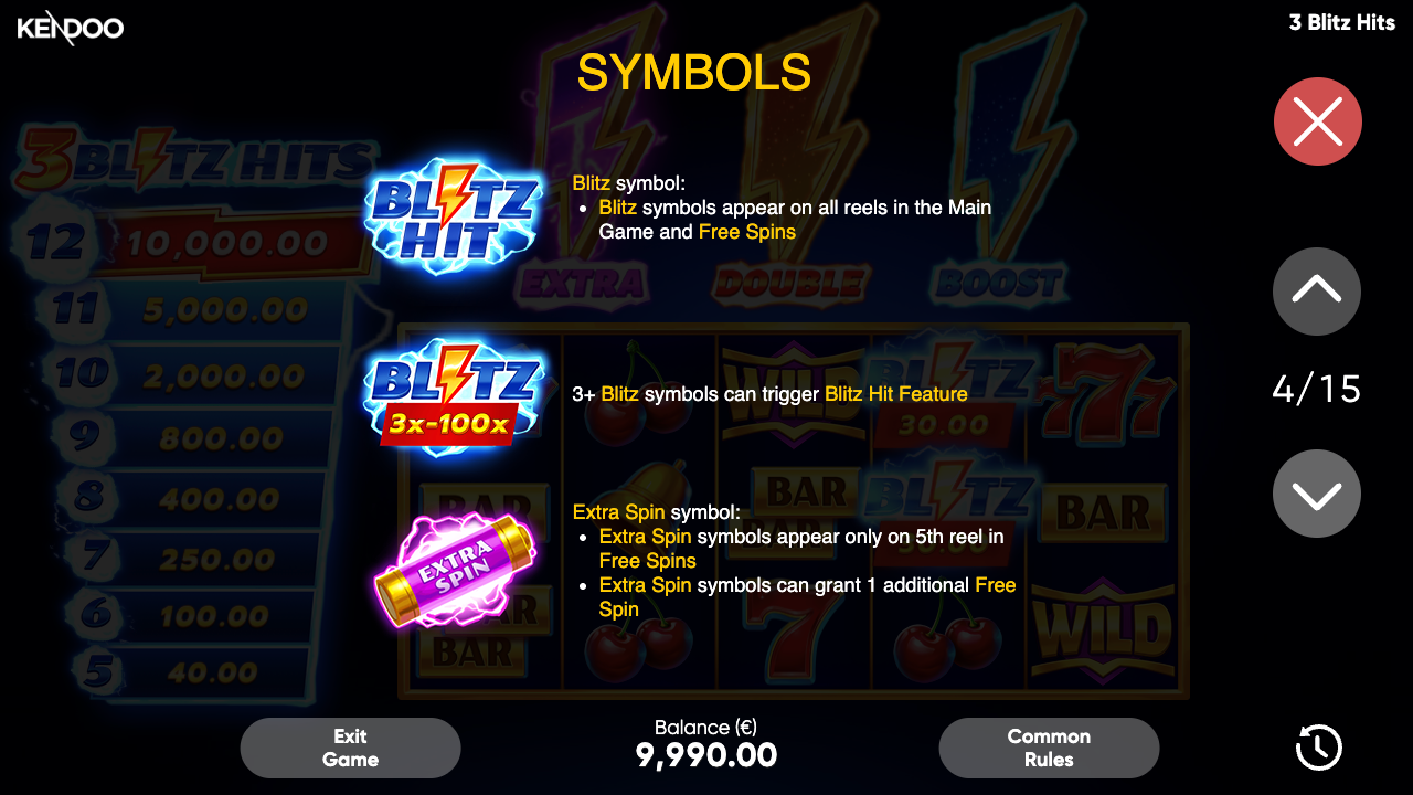 3 Blitz Hits Game Demo 15