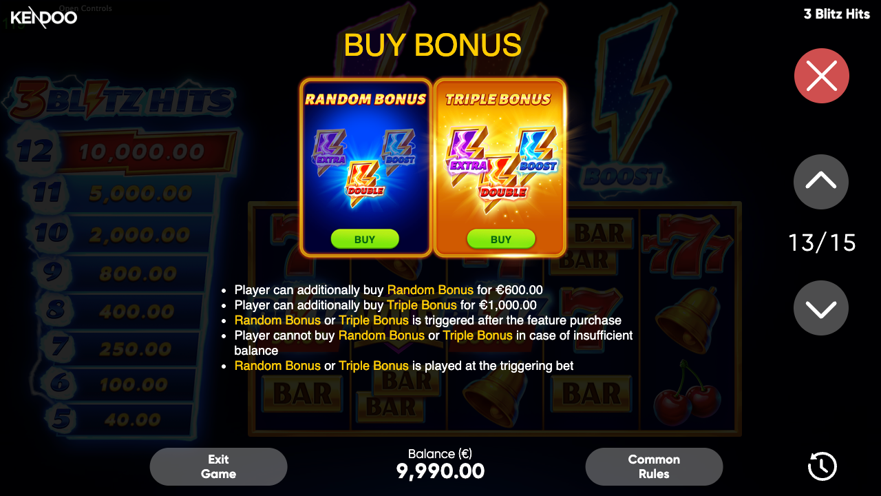 3 Blitz Hits Game Demo 24