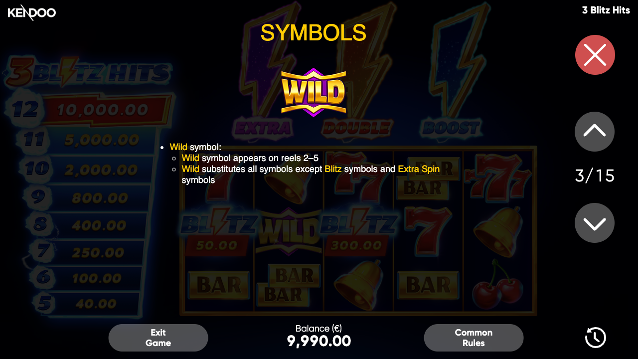 3 Blitz Hits Game Demo 14