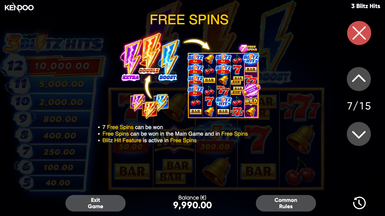 3 Blitz Hits Game Demo 18