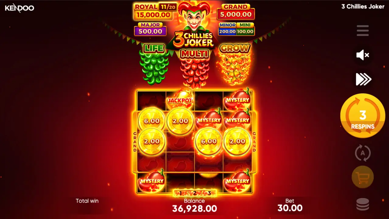 3 Chillies Joker Game Demo 8