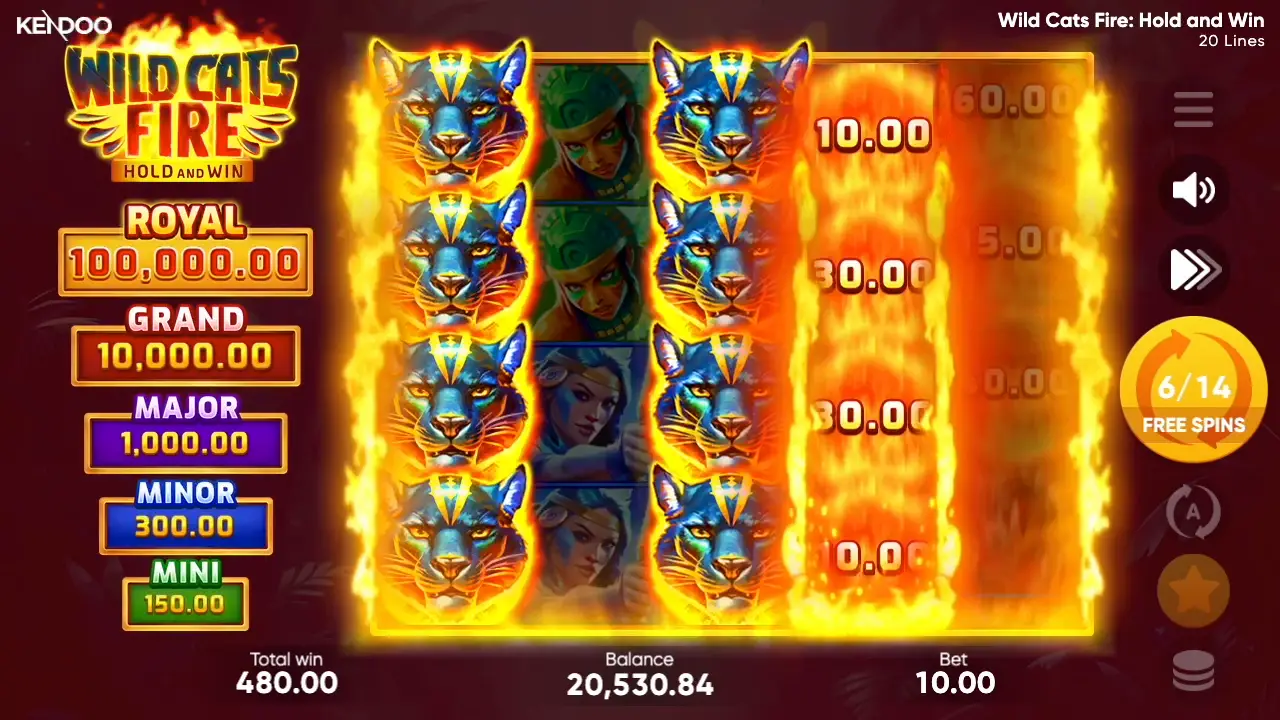 Wild Cats Fire Game Demo 2