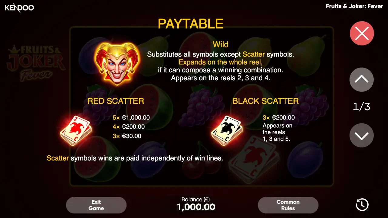 Fruits & Joker: Fever Game Demo 5