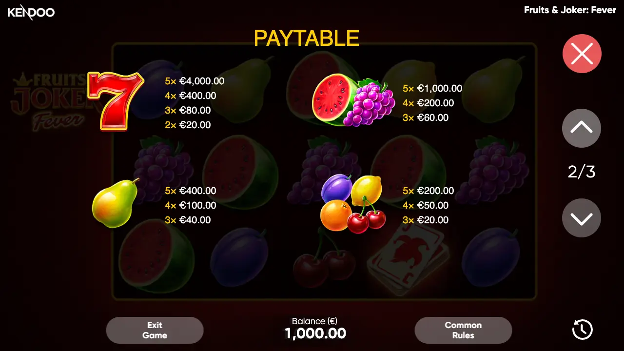 Fruits & Joker: Fever Game Demo 6