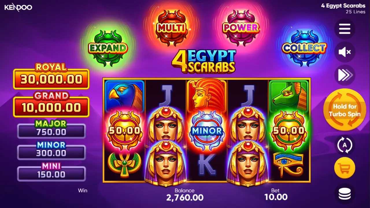 4 Egypt Scarabs Game Demo 2