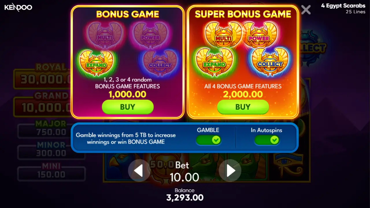 4 Egypt Scarabs Game Demo 7