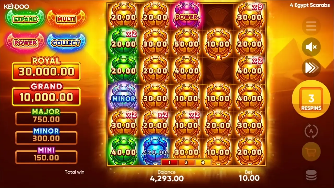 4 Egypt Scarabs Game Demo 13