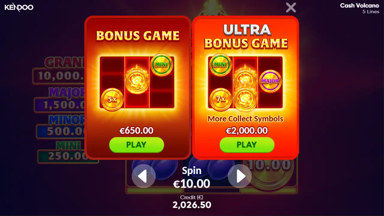 Cash Volcano Game Demo 1